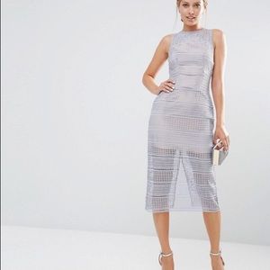 Sweet Nothing Pastel Blue Midi Dress by Keepsake